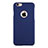 Funda Dura Plastico Rigida Mate con Agujero para Apple iPhone 6S Plus Azul