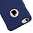 Funda Dura Plastico Rigida Mate con Agujero para Apple iPhone 6S Plus Azul