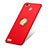 Funda Dura Plastico Rigida Mate con Anillo de dedo Soporte A02 para Huawei G8 Mini Rojo