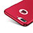 Funda Dura Plastico Rigida Mate con Anillo de dedo Soporte F01 para Apple iPhone 7 Plus Rojo