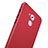 Funda Dura Plastico Rigida Mate con Anillo de dedo Soporte para Huawei Honor 6C Rojo