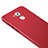 Funda Dura Plastico Rigida Mate con Anillo de dedo Soporte para Huawei Honor 6C Rojo