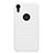 Funda Dura Plastico Rigida Mate M02 para Apple iPhone XR Blanco