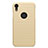 Funda Dura Plastico Rigida Mate M02 para Apple iPhone XR Oro