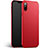 Funda Dura Plastico Rigida Mate Twill para Apple iPhone X Rojo