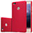 Funda Dura Plastico Rigida Perforada para Xiaomi Mi 4S Rojo
