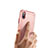 Funda Dura Plastico y Silicona Perforada para Apple iPhone Xs Rosa