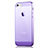 Funda Gel Ultrafina Transparente para Apple iPhone SE Morado