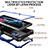 Funda Impermeable Bumper Silicona y Plastico Waterproof Carcasa 360 Grados con Soporte para Samsung Galaxy S23 Ultra 5G