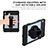 Funda Impermeable Bumper Silicona y Plastico Waterproof Carcasa 360 Grados para Apple iPad 10.9 (2022) Negro