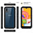 Funda Impermeable Bumper Silicona y Plastico Waterproof Carcasa 360 Grados para Samsung Galaxy A01 SM-A015 Negro