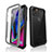 Funda Impermeable Bumper Silicona y Plastico Waterproof Carcasa 360 Grados W02 para Apple iPhone 11 Pro Max Negro