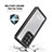 Funda Impermeable Bumper Silicona y Plastico Waterproof Carcasa 360 Grados W02 para Samsung Galaxy S20 Ultra Negro