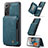 Funda Lujo Cuero Carcasa C01S para Samsung Galaxy S21 FE 5G