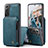 Funda Lujo Cuero Carcasa C02S para Samsung Galaxy S21 FE 5G