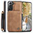 Funda Lujo Cuero Carcasa C02S para Samsung Galaxy S21 FE 5G