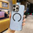 Funda Lujo Cuero Carcasa con Mag-Safe Magnetic QC2 para Apple iPhone 15 Pro