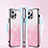 Funda Lujo Cuero Carcasa Gradiente AT1 para Apple iPhone 14 Pro Max