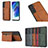 Funda Lujo Cuero Carcasa M04T para Samsung Galaxy S21 FE 5G