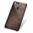 Funda Lujo Cuero Carcasa para Huawei Honor Play 7X Marron