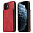 Funda Lujo Cuero Carcasa R01 para Apple iPhone 12