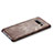 Funda Lujo Cuero Carcasa R01 para Samsung Galaxy Note 8 Duos N950F Marron