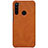 Funda Lujo Cuero Carcasa R01 para Xiaomi Redmi Note 8 (2021)