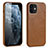 Funda Lujo Cuero Carcasa R06 para Apple iPhone 12