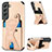 Funda Lujo Cuero Carcasa S02D para Samsung Galaxy S21 Plus 5G