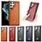 Funda Lujo Cuero Carcasa S06D para Samsung Galaxy S23 Ultra 5G