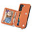 Funda Lujo Cuero Carcasa S08D para Samsung Galaxy S21 FE 5G