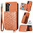 Funda Lujo Cuero Carcasa S08D para Samsung Galaxy S21 FE 5G