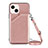 Funda Lujo Cuero Carcasa Y04B para Apple iPhone 13