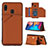 Funda Lujo Cuero Carcasa Y04B para Samsung Galaxy M10S