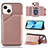 Funda Lujo Cuero Carcasa Y05B para Apple iPhone 15 Plus