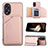 Funda Lujo Cuero Carcasa YB1 para Oppo A58 4G