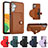 Funda Lujo Cuero Carcasa YB5 para Samsung Galaxy Quantum4 5G