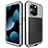 Funda Lujo Marco de Aluminio Carcasa 360 Grados HJ1 para Apple iPhone 14 Pro