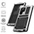 Funda Lujo Marco de Aluminio Carcasa 360 Grados M04 para Samsung Galaxy S24 Ultra 5G