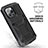 Funda Lujo Marco de Aluminio Carcasa 360 Grados RJ1 para Apple iPhone 13 Pro