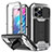 Funda Lujo Marco de Aluminio Carcasa 360 Grados RJ1 para Apple iPhone 14 Pro