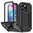 Funda Lujo Marco de Aluminio Carcasa 360 Grados RJ1 para Apple iPhone 14 Pro