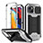 Funda Lujo Marco de Aluminio Carcasa 360 Grados RJ2 para Apple iPhone 14