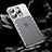 Funda Lujo Marco de Aluminio Carcasa QC1 para Apple iPhone 13 Pro Max