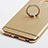 Funda Lujo Marco de Aluminio con Anillo de dedo Soporte para Apple iPhone 6S Oro