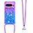 Funda Silicona Carcasa Goma Bling-Bling con Acollador Cordon Lanyard S01 para Google Pixel 8 Pro 5G