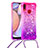 Funda Silicona Carcasa Goma Bling-Bling con Acollador Cordon Lanyard S01 para Samsung Galaxy A10s