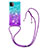 Funda Silicona Carcasa Goma Bling-Bling con Acollador Cordon Lanyard S01 para Samsung Galaxy F42 5G