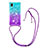 Funda Silicona Carcasa Goma Bling-Bling con Acollador Cordon Lanyard S01 para Samsung Galaxy M01 Core