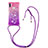 Funda Silicona Carcasa Goma Bling-Bling con Acollador Cordon Lanyard S01 para Samsung Galaxy M11